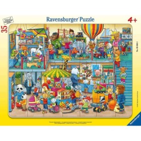 Puzzle tip rama magazinul cu jucarii al animalelor 35 piese